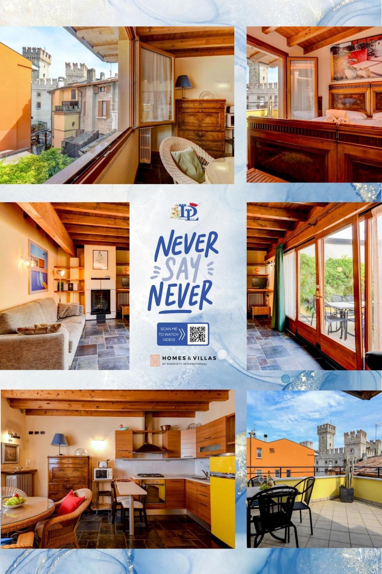 Desenzanoloft Official Partner Marriott Homes & Villas -Penthouse Never Say Never Sirmione Castle View Dış mekan fotoğraf